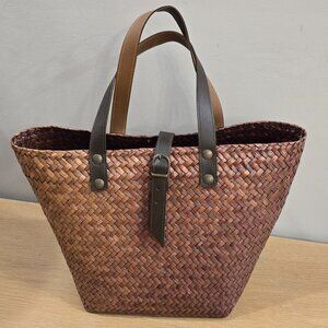 Straw  tote bag, NEW